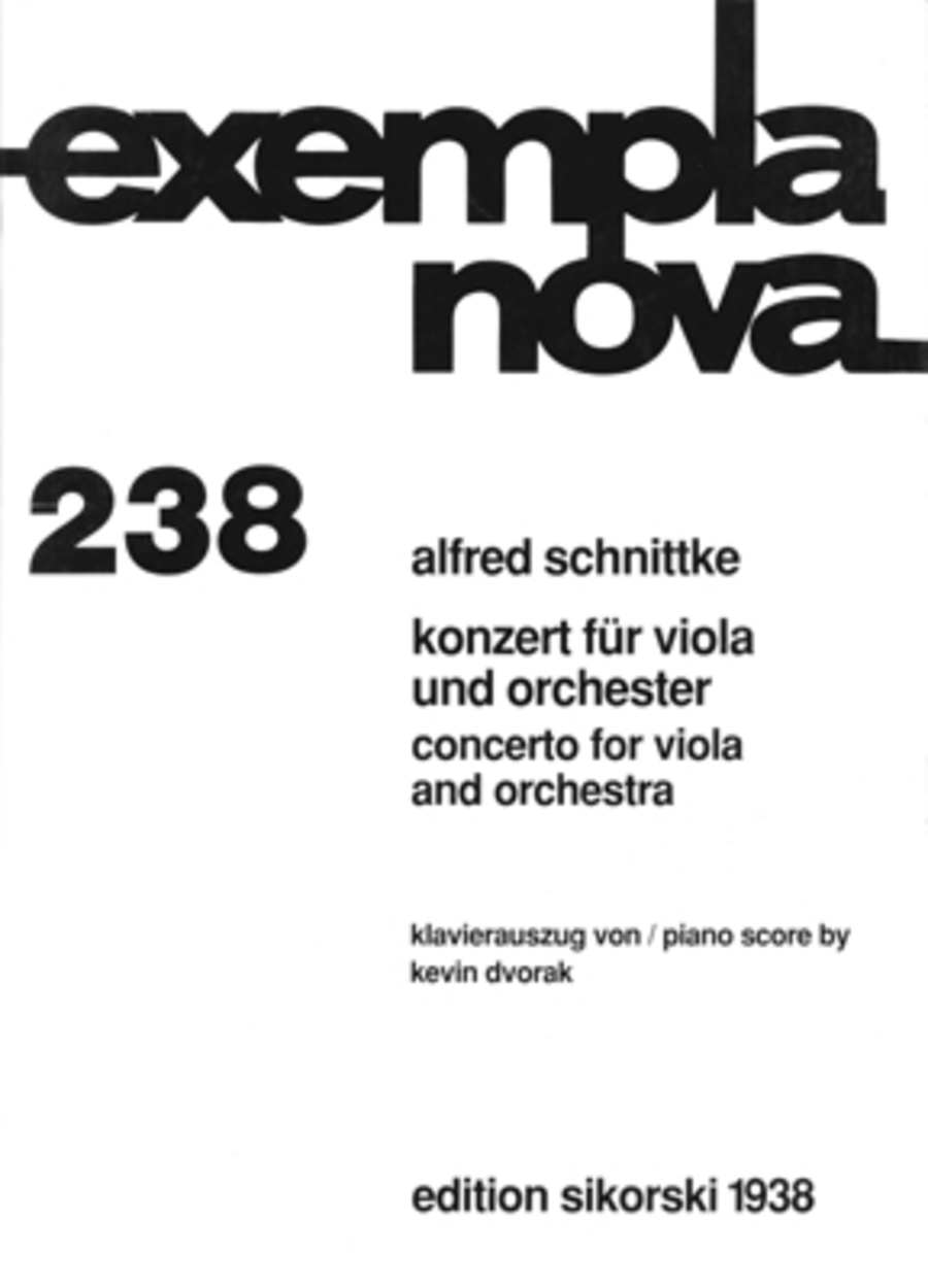 Concerto For Viola - Viola/Piano