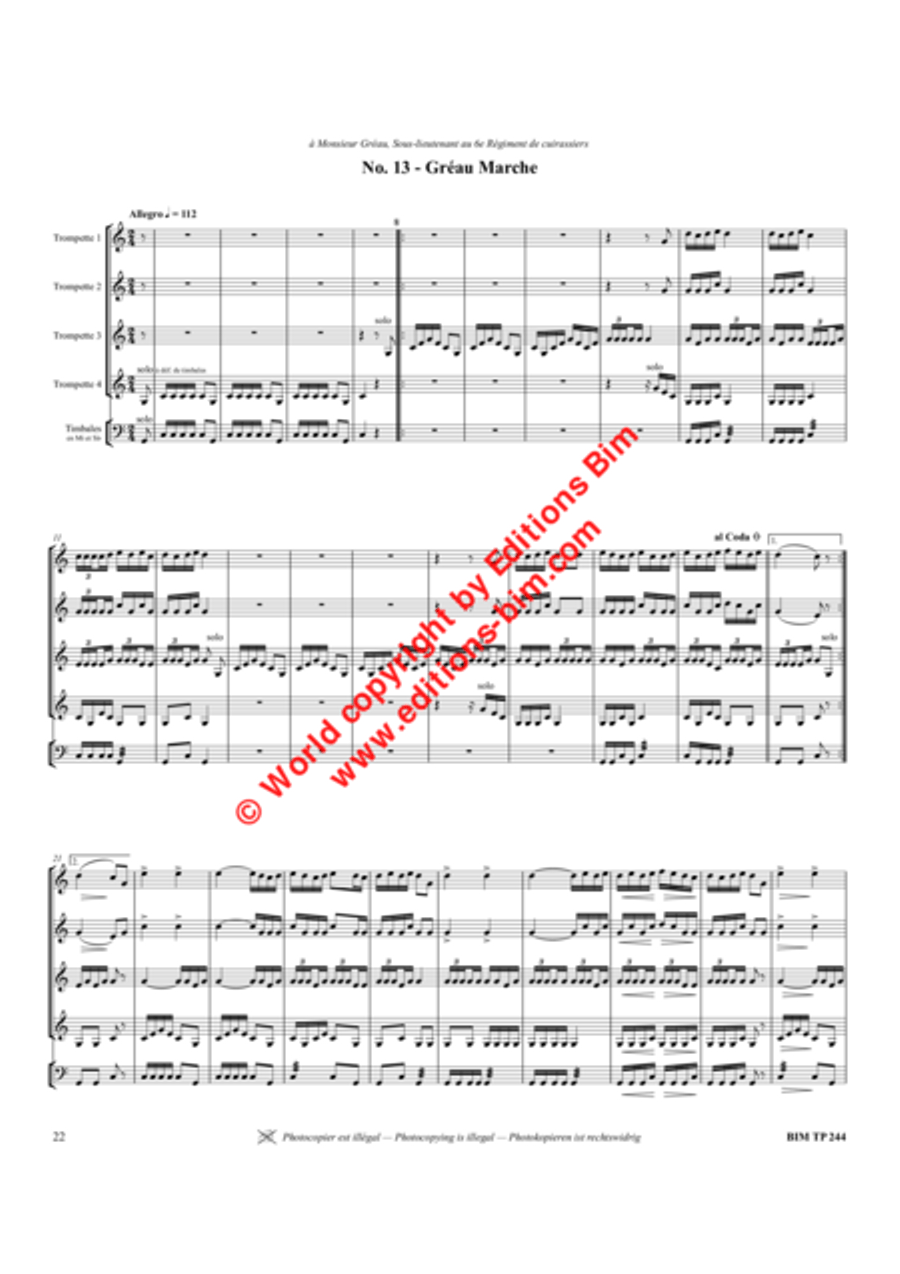 30 Marches Trumpet scores gallery preview page 16