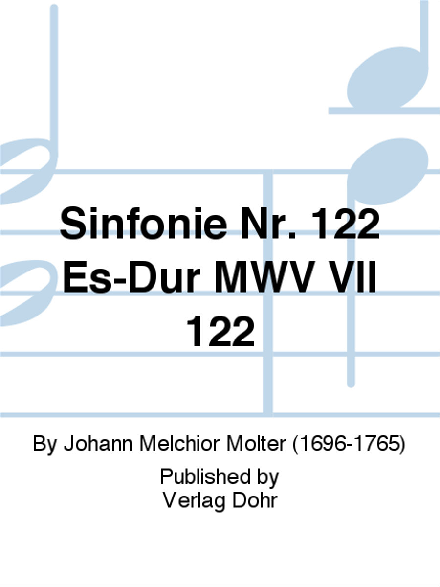 Sinfonie Nr. 122 Es-Dur MWV VII 122 Flute scores gallery preview page 1