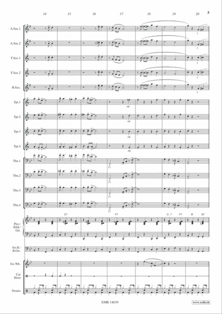 Ballroom Queen Big Band scores gallery preview page 6