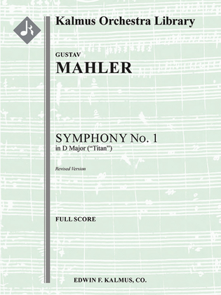 Book cover for Symphony No. 1 in D Titan (revised version)