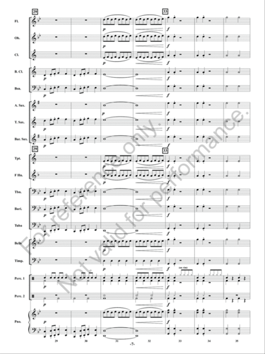 Vulcan Rising! Concert Band scores gallery preview page 8