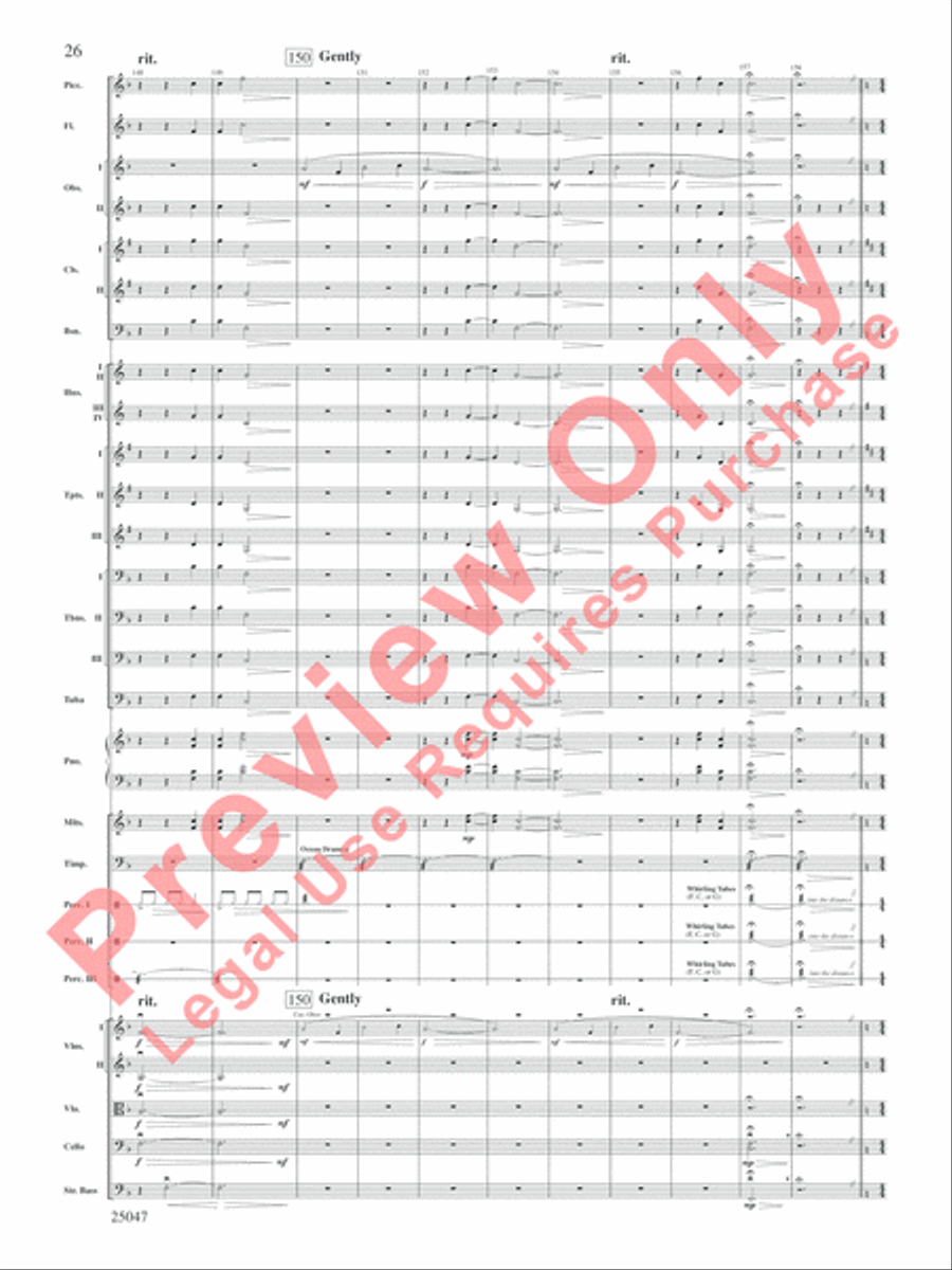 The Winds of Poseidon Full Orchestra scores gallery preview page 27