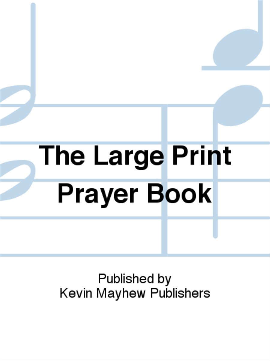 The Large Print Prayer Book Collection / Songbook scores gallery preview page 1