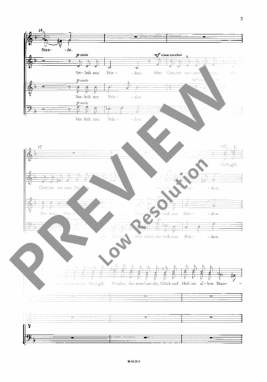 Verleih uns Frieden gnädiglich SSATB scores gallery preview page 4