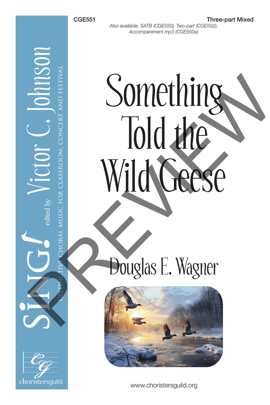 Something Told the Wild Geese (Three-part Mixed) 3-Part scores gallery preview page 2