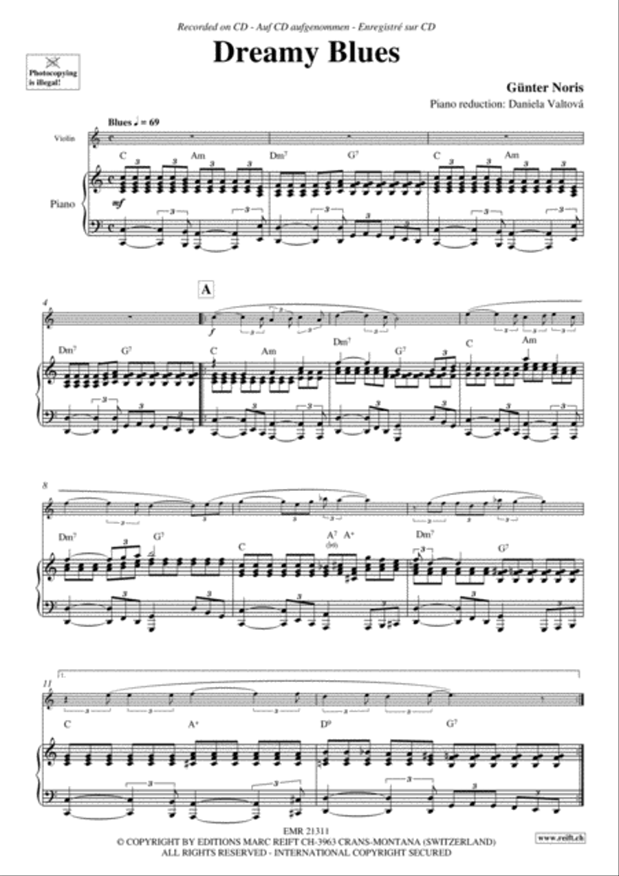 Dreamy Blues Dreamy Blues Violin Solo scores gallery preview page 4