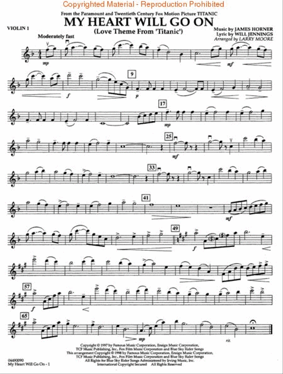 My Heart Will Go On Love Theme From Titanic