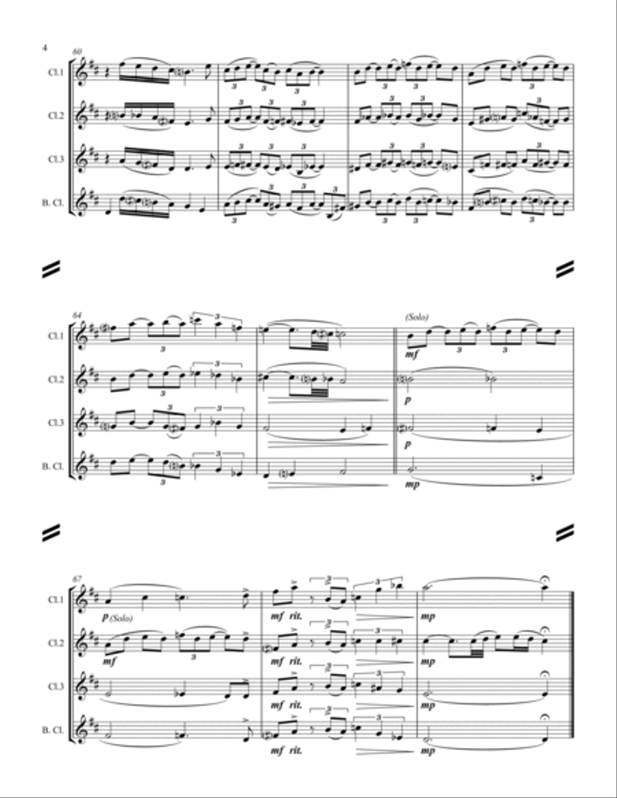When Sunny Gets Blue When Sunny Gets Blue Woodwind Ensemble scores gallery preview page 5