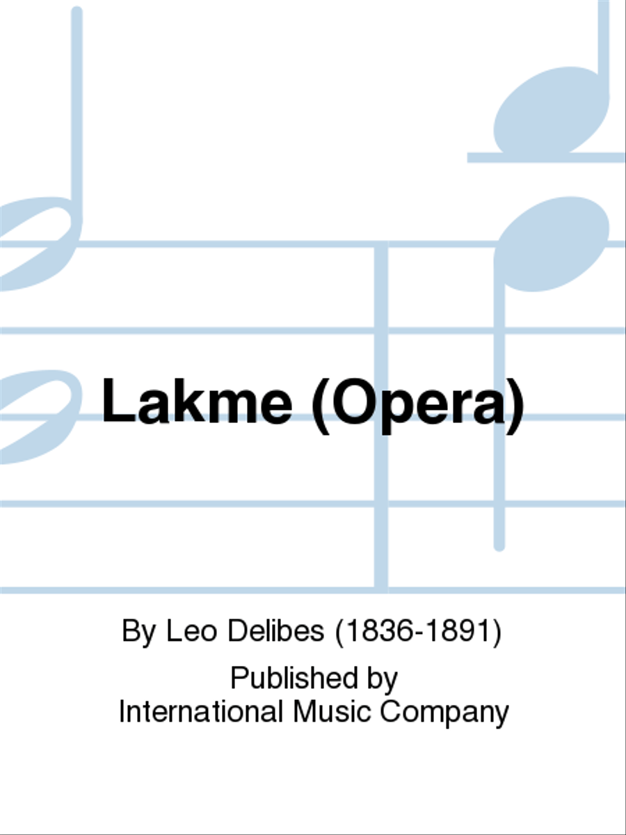 Lakme. Opera. Voice scores gallery preview page 1