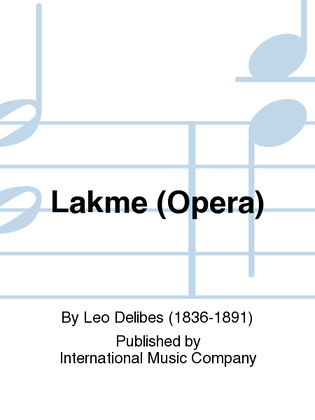 Book cover for Lakme. Opera.