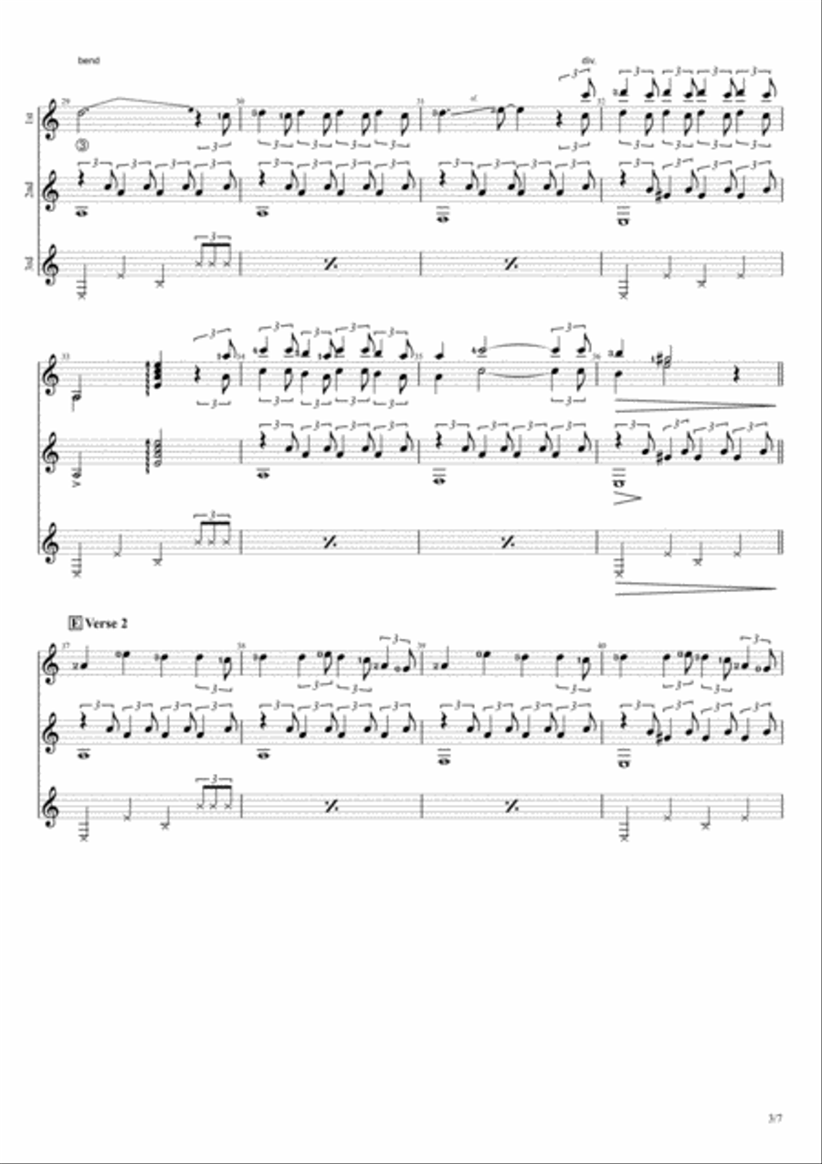 Believer Believer Guitar scores gallery preview page 3