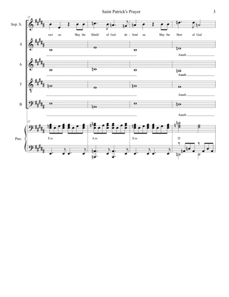 Saint Patrick's Prayer (Solo with SATB) image number null