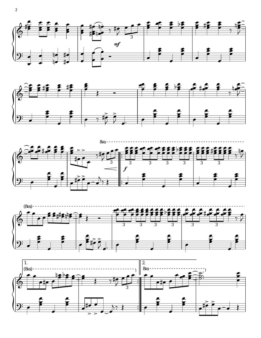 Alley Cat Piano Solo scores gallery preview page 2