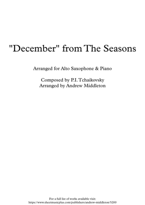 December from The Seasons arranged for Alto Sax and Piano