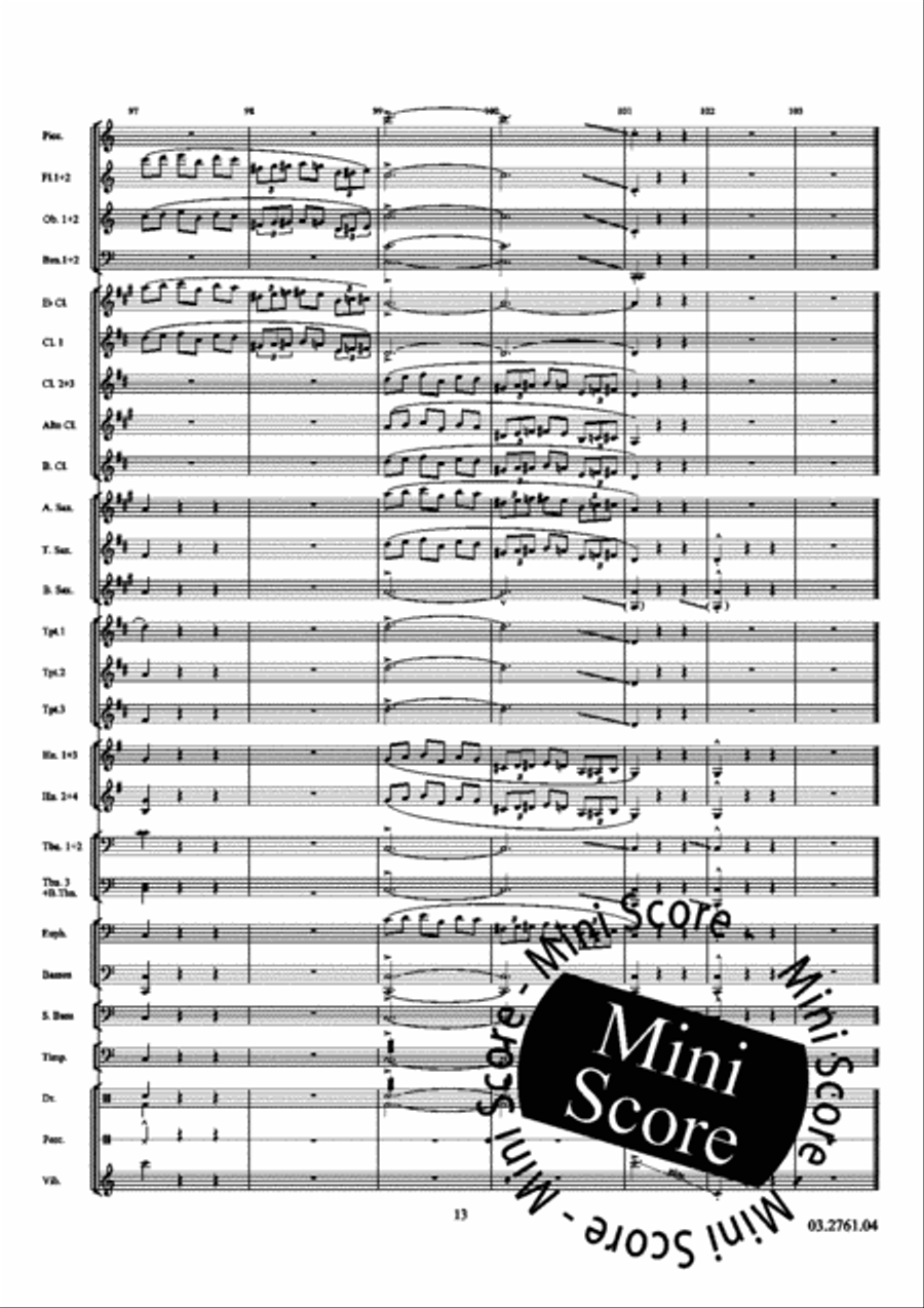 All Blue All Blue Concert Band scores gallery preview page 19