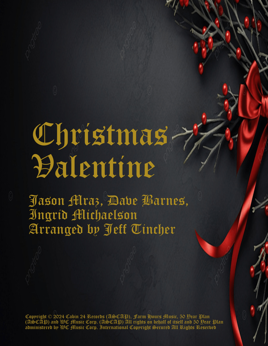 Christmas Valentine Piano, Vocal, Guitar scores gallery preview page 1