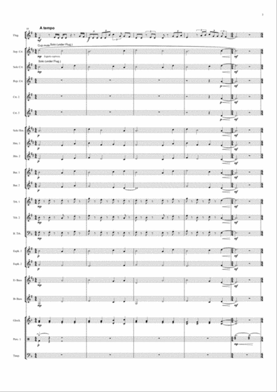 Time To Say Goodbye Flugelhorn scores gallery preview page 3