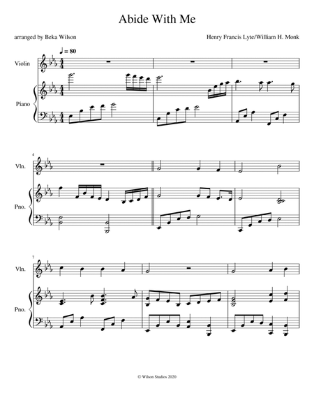 Abide With Me--violin solo image number null