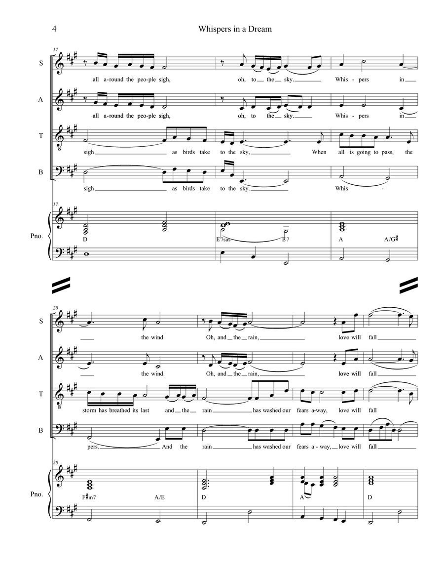 Gabriel's Oboe 4-Part scores gallery preview page 4