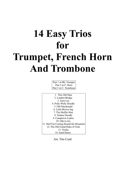 14 Easy Trios For Trumpet, French Horn And Trombone image number null