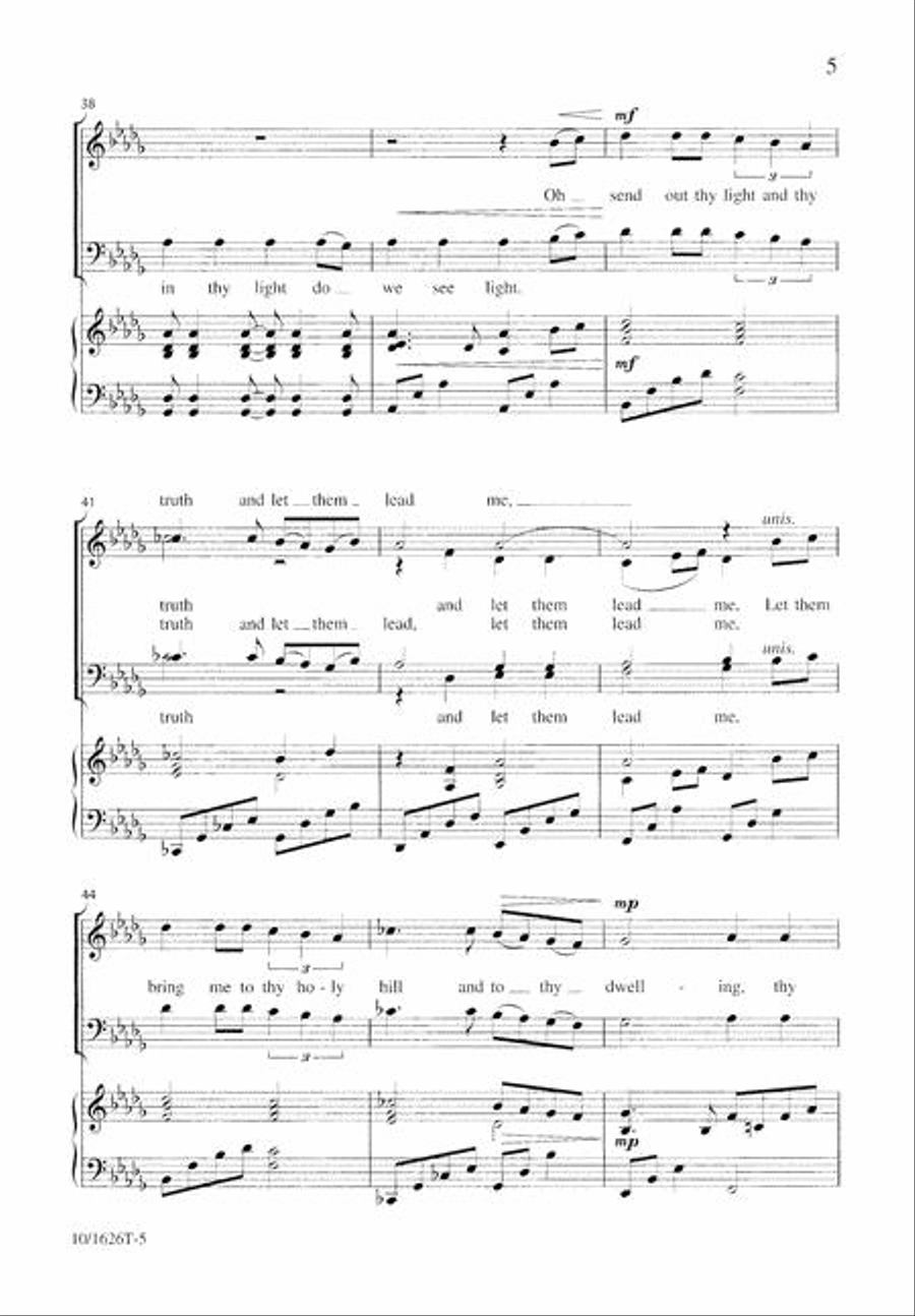 How Lovely Is Thy Dwelling Place 4-Part scores gallery preview page 5