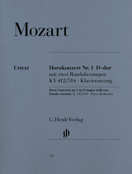 Concerto for Horn and Orchestra No. 1 in D Major Kv 412/514