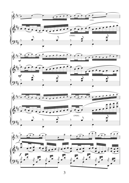 Canon in D and Gigue transcription for violin and piano
