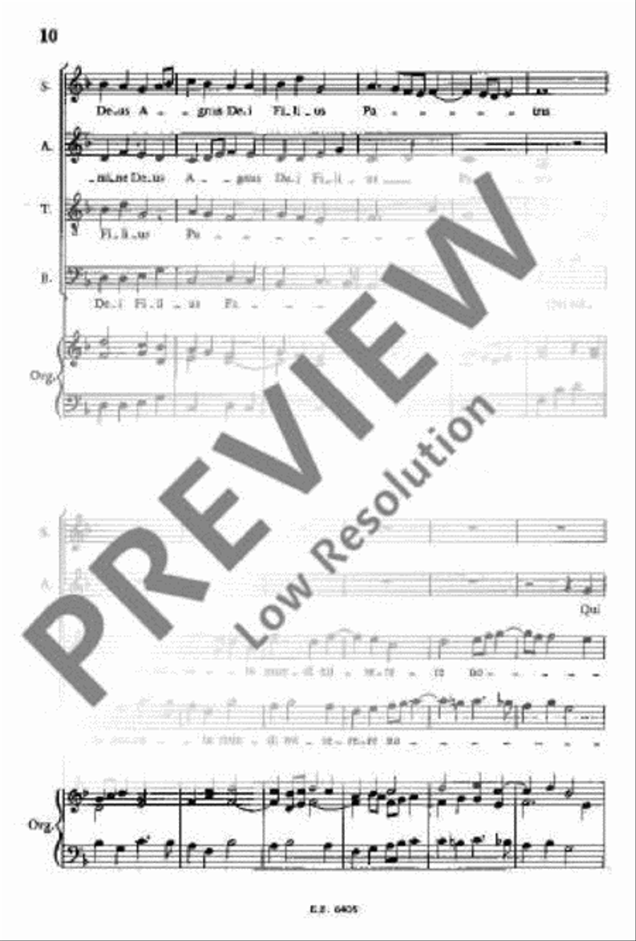 Messa Nr. II in F 4-Part scores gallery preview page 15