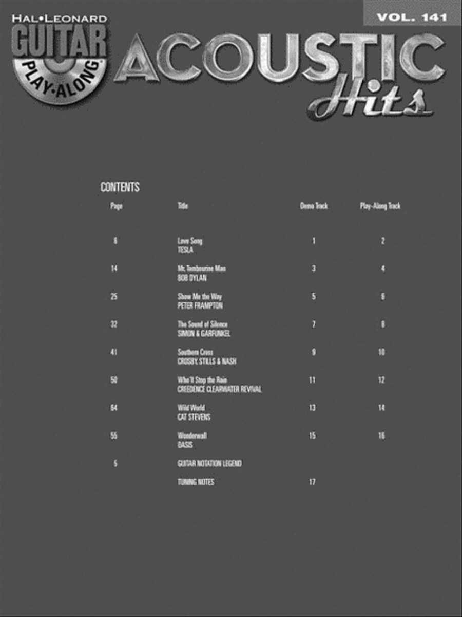 Acoustic Hits Acoustic Guitar scores gallery preview page 3