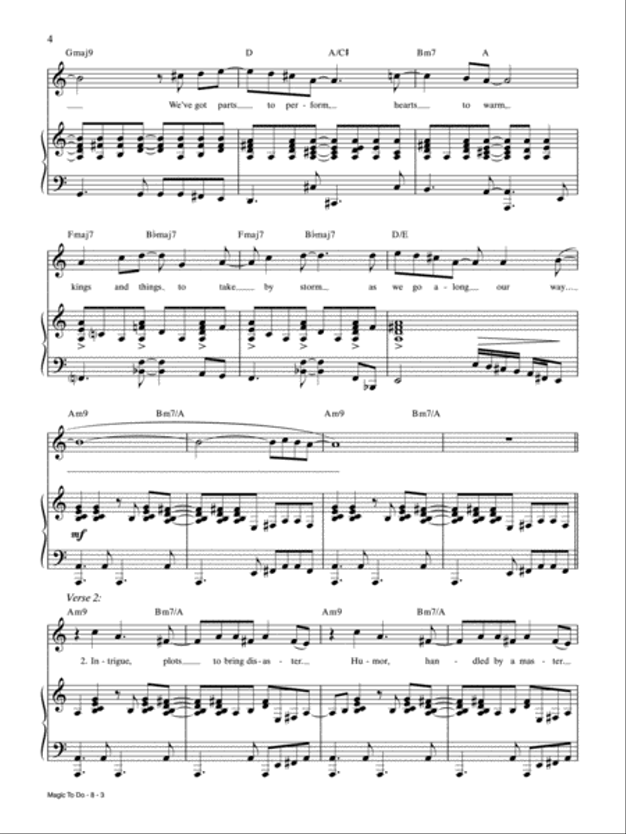 Magic to Do (from Pippin) Piano, Vocal, Guitar scores gallery preview page 3