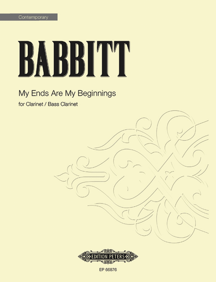 My Ends Are My Beginnings Clarinet Solo scores gallery preview page 1