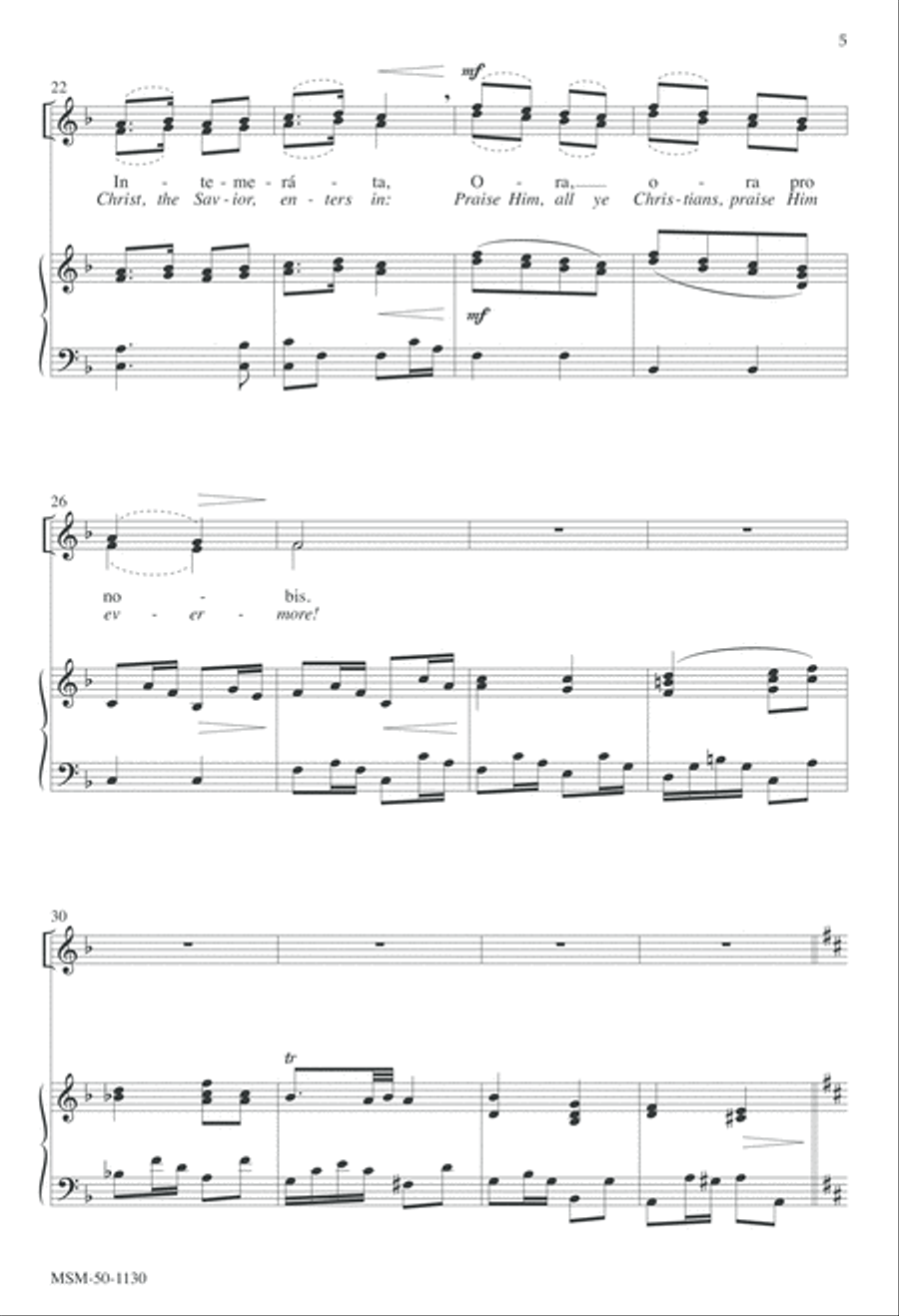 O Sanctissima/O How Joyfully 4-Part scores gallery preview page 4
