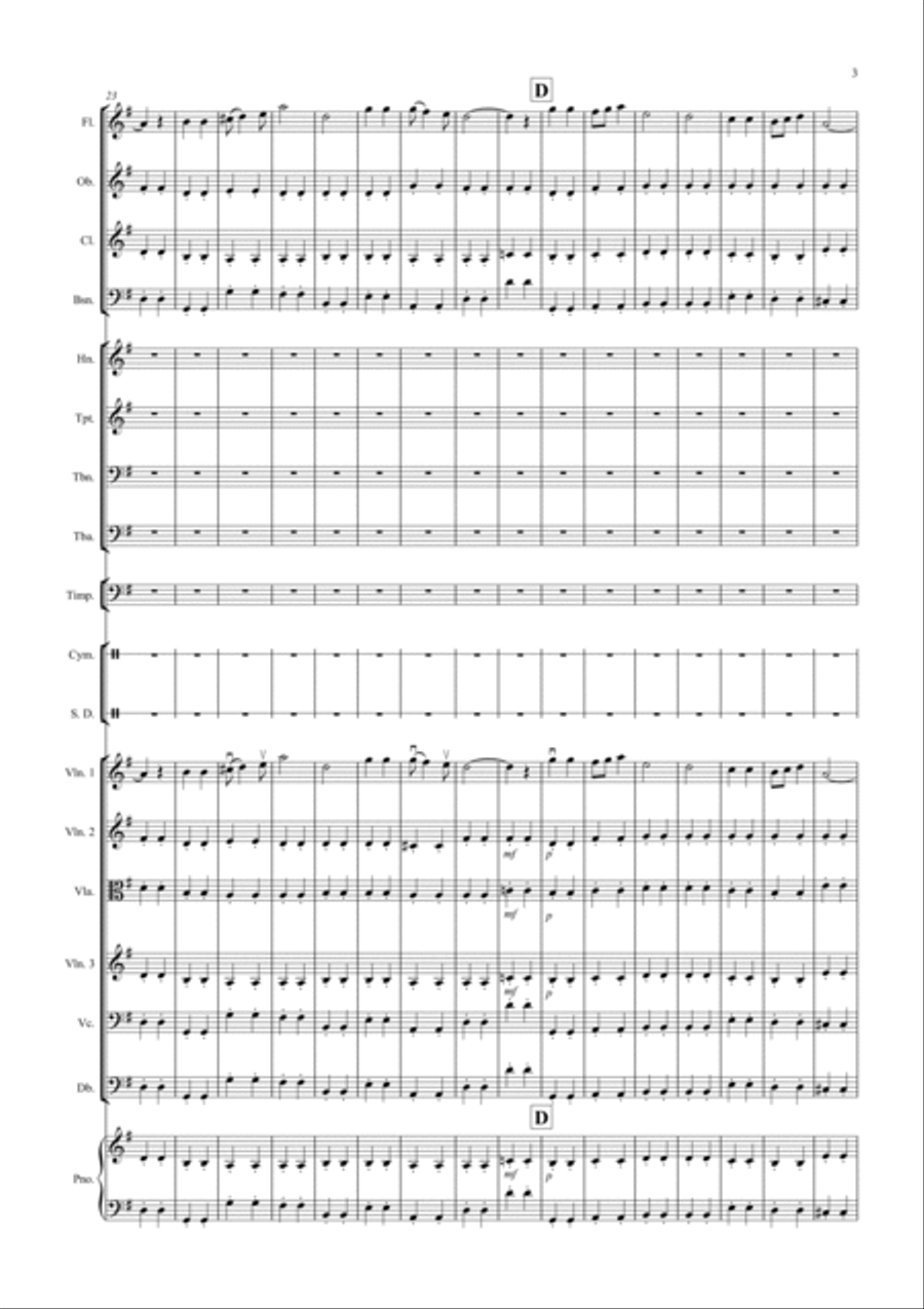 Land of Hope and Glory for School Orchestra Full Orchestra scores gallery preview page 3