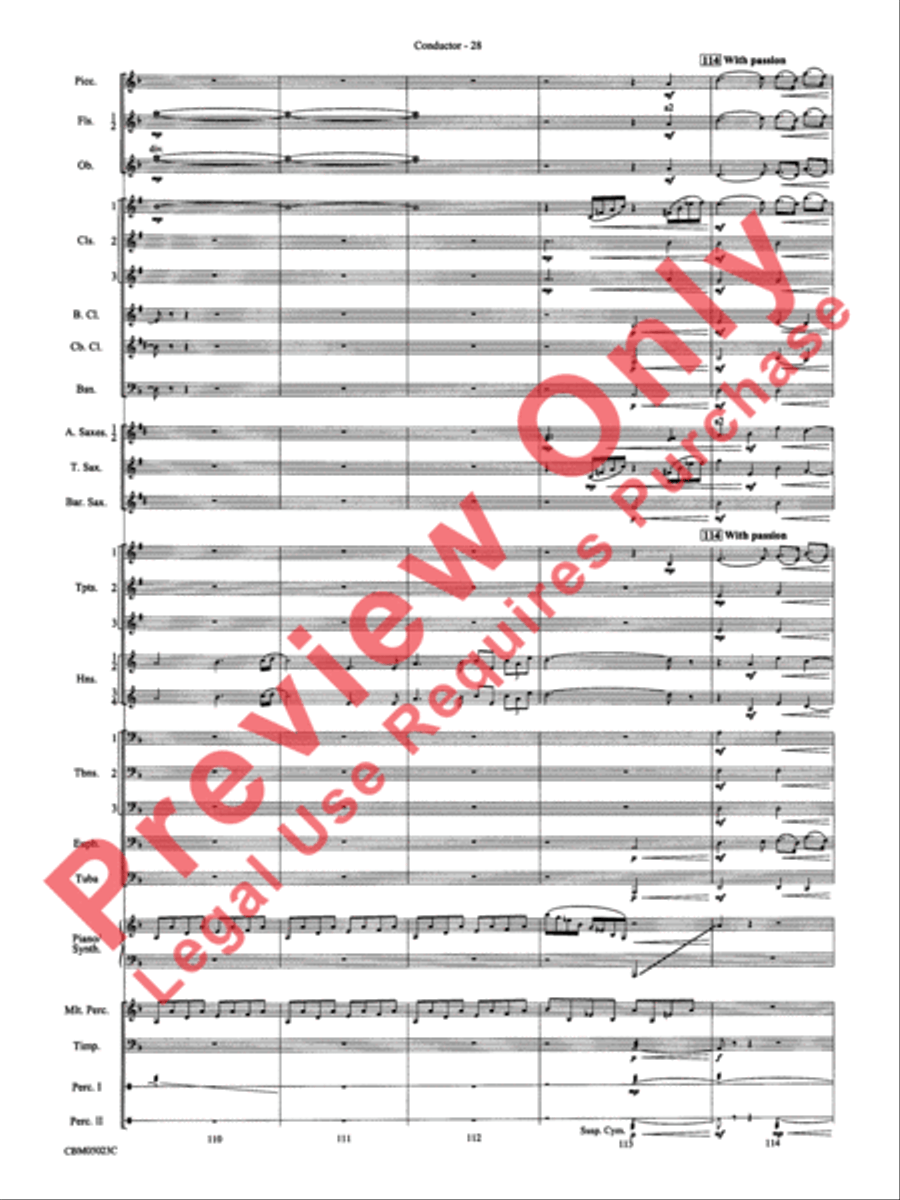 Symphonic Suite from Star Wars: Episode III Revenge of the Sith Concert Band scores gallery preview page 31