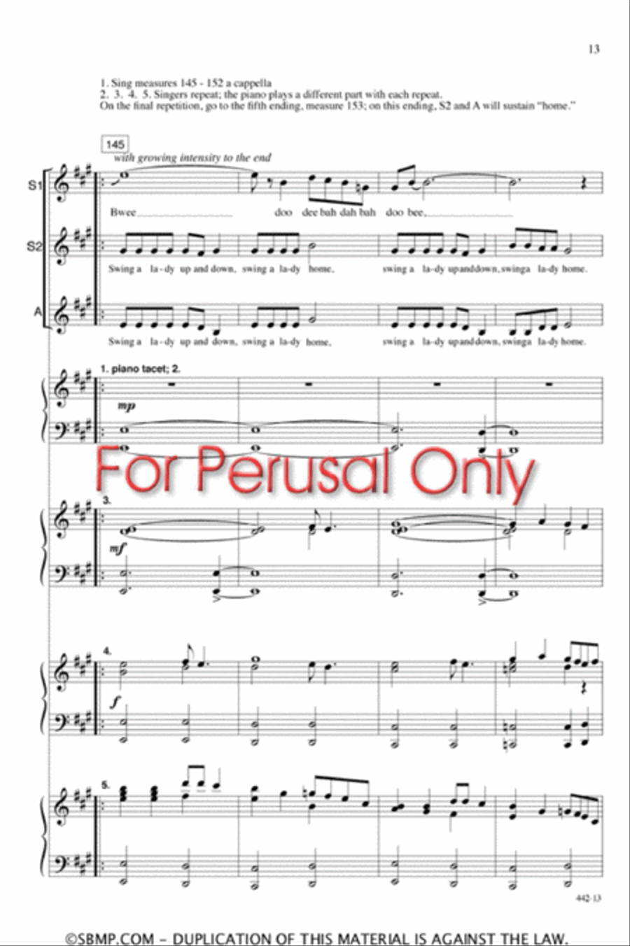 Cedar Swamp - SSA Octavo SSA scores gallery preview page 12