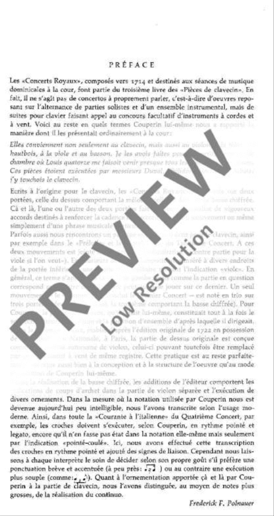 Concerts royaux Violin scores gallery preview page 5