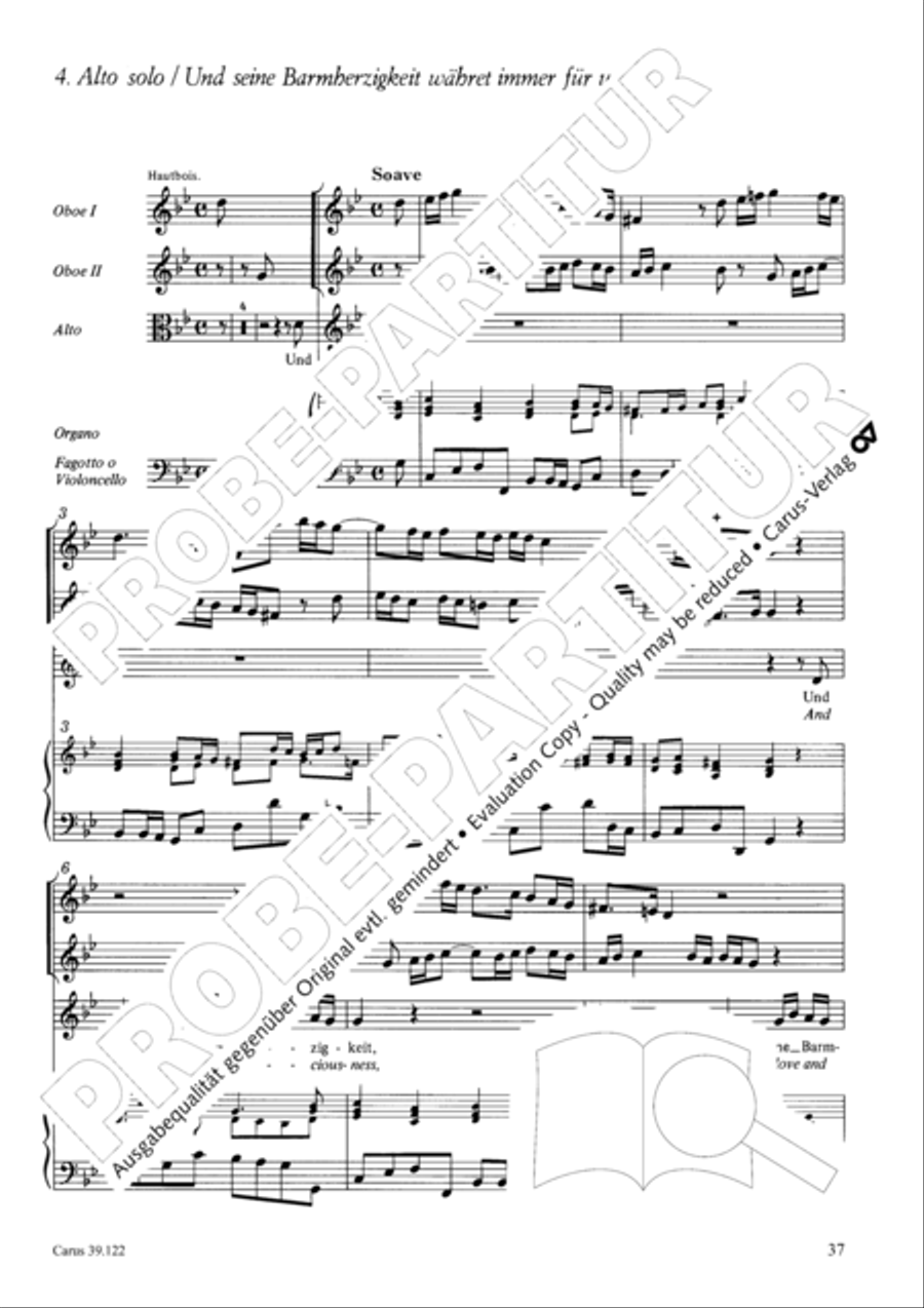 All my spirit exalts (With my spirit I praise the Lord) 4-Part scores gallery preview page 38