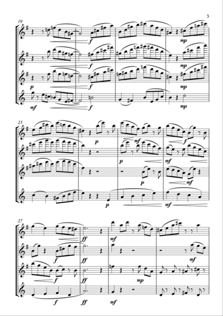 i Flute - Flute Quartet Flute Quartet scores gallery preview page 3