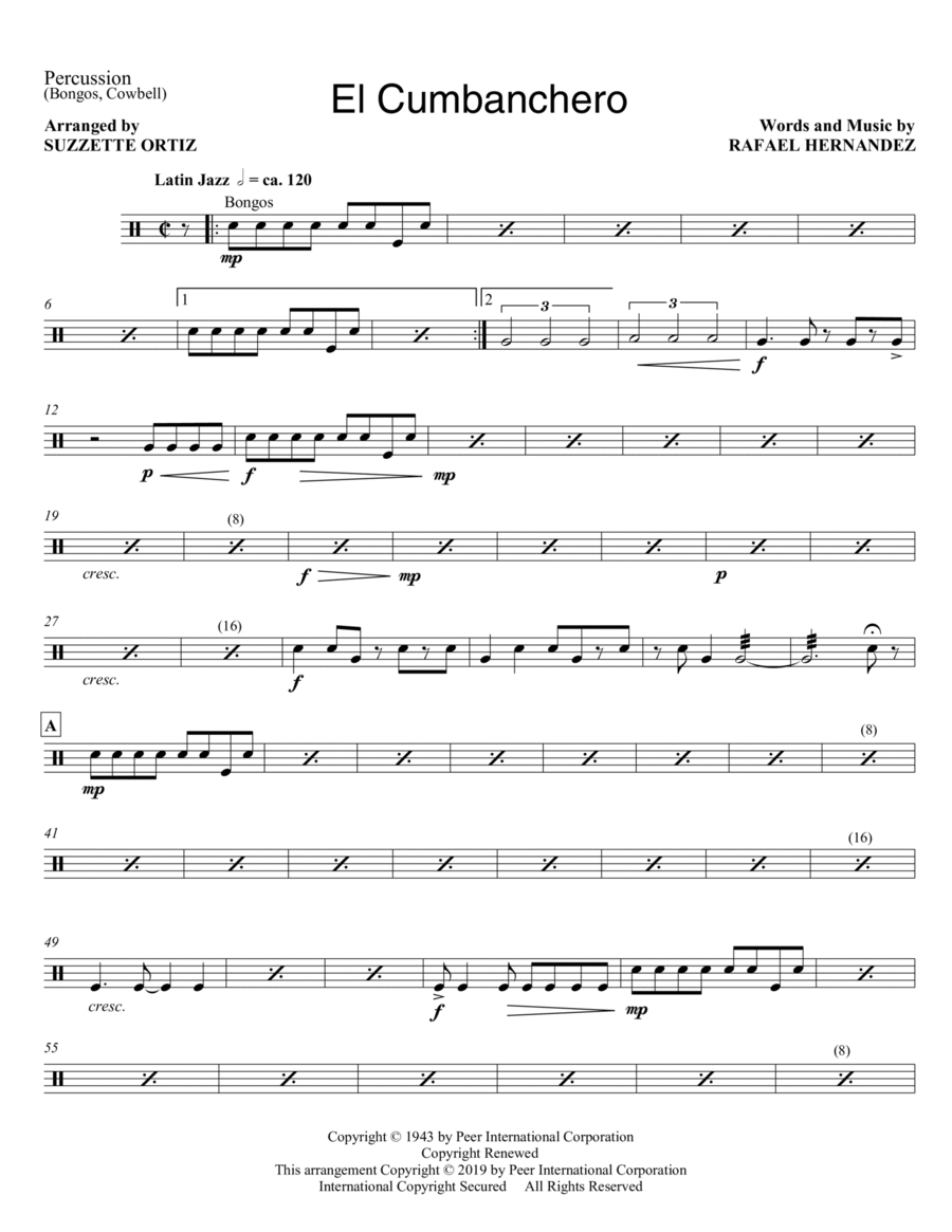El Cumbanchero (arr. Suzette Ortiz)
                        Choir -
                         Digital Sheet Music
                        