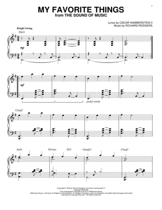 My Favorite Things (from The Sound Of Music) [Jazz version] (arr. Brent Edstrom)