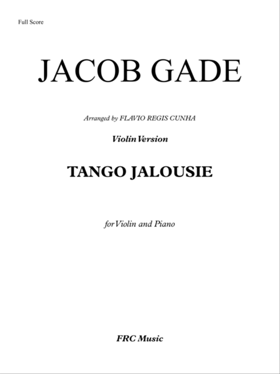 Jalousie (tango Tzigane) Violin Solo scores gallery preview page 2