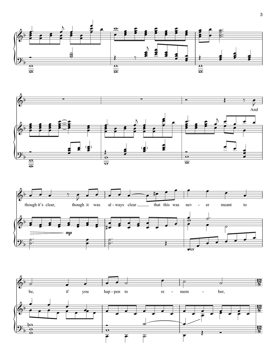 Think Of Me (from The Phantom of the Opera) Soprano Voice scores gallery preview page 3