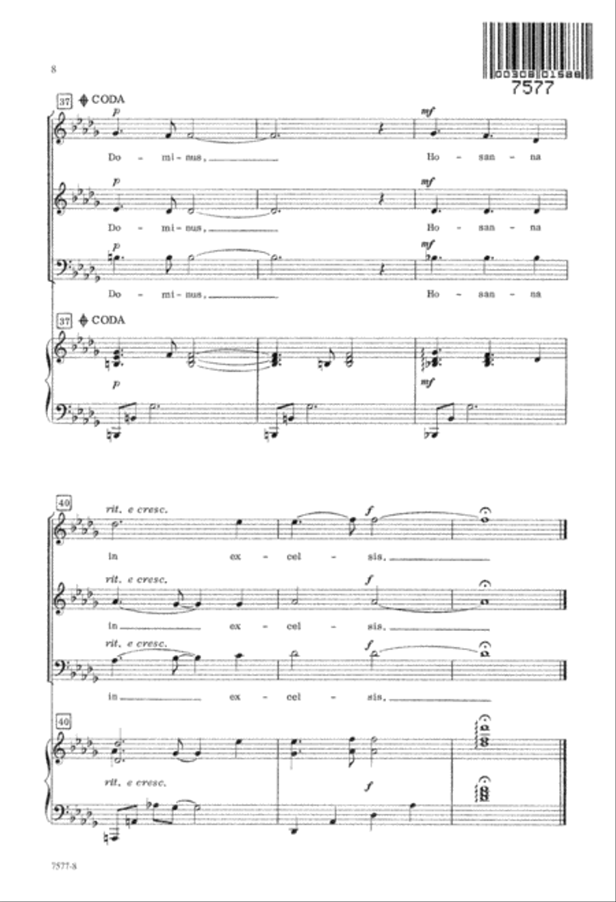 Sanctus Sanctus 3-Part scores gallery preview page 9
