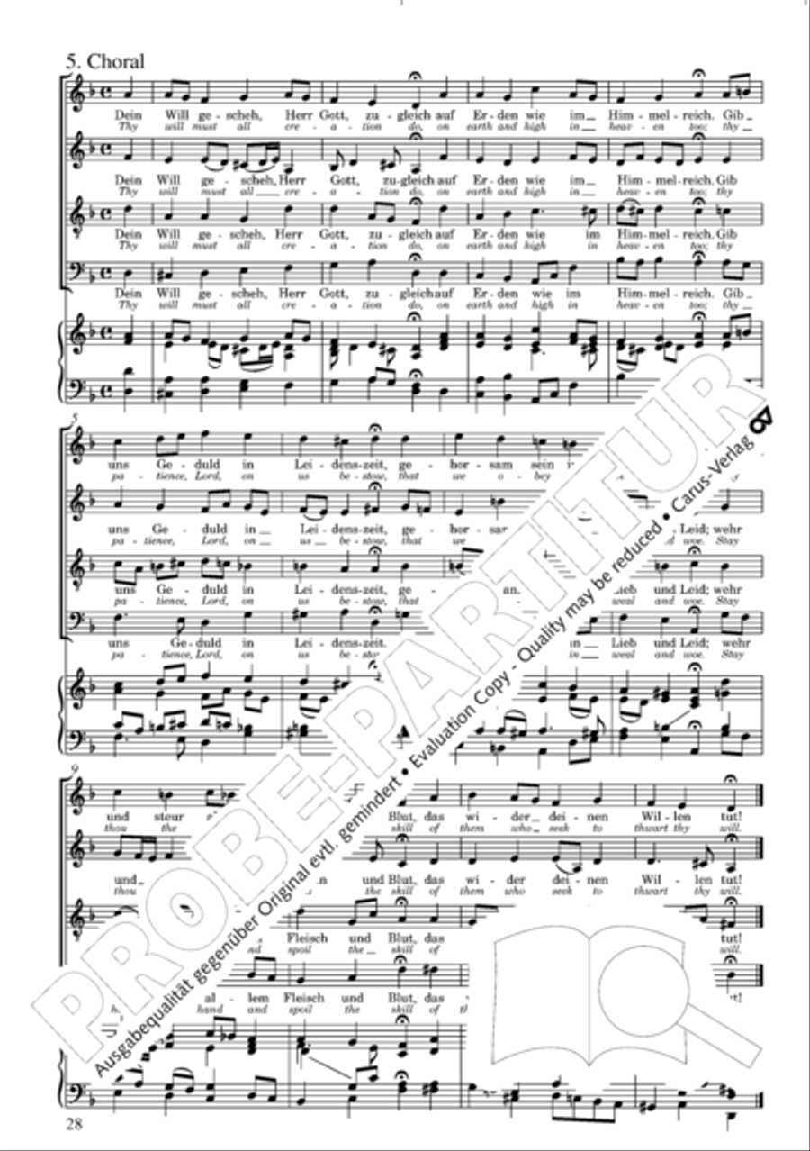 St. John Passion (Johannes-Passion) 4-Part scores gallery preview page 29