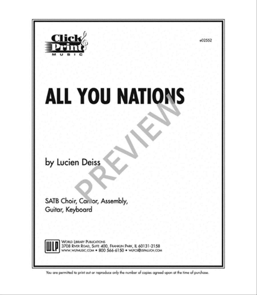 All You Nations 4-Part scores gallery preview page 6