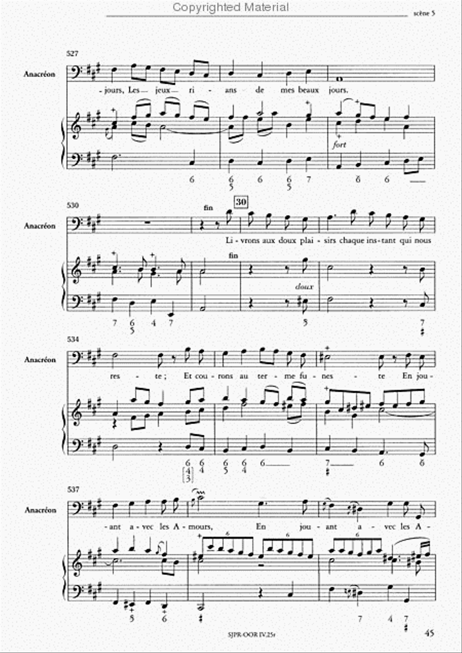 Anacréon RCT 30 4-Part scores gallery preview page 5