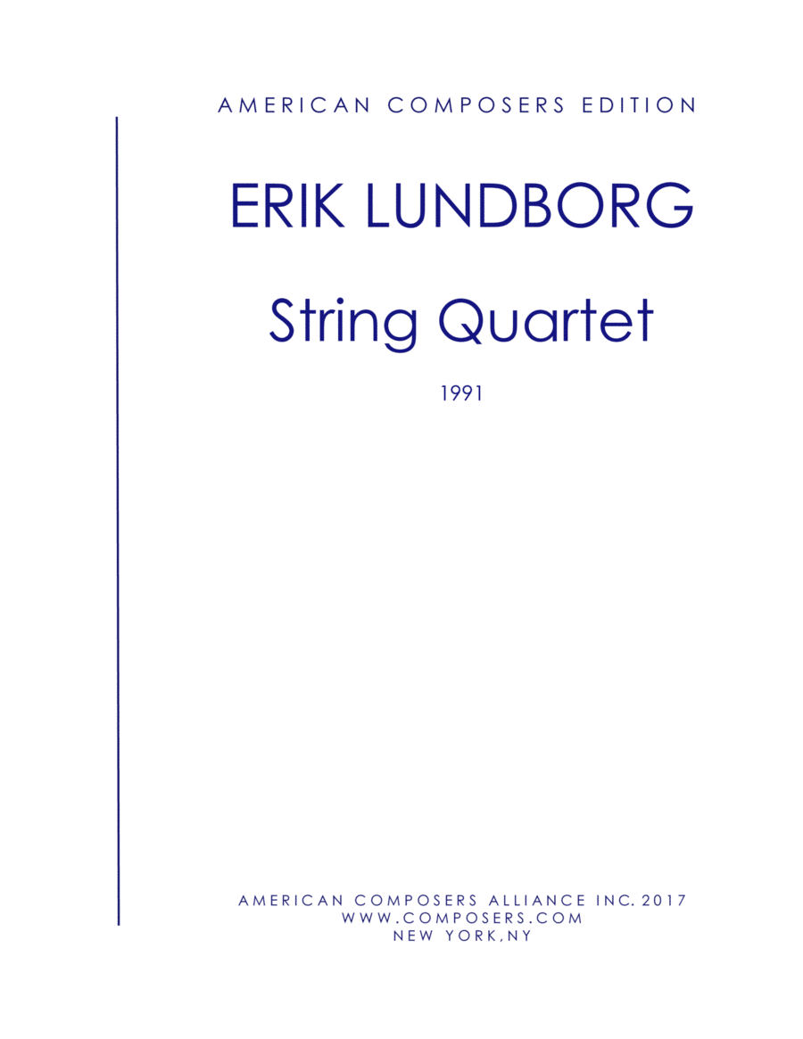 [Lundborg] String Quartet