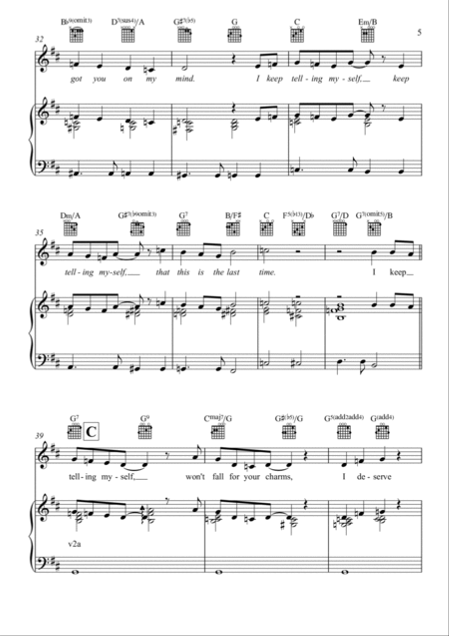 Keep Telling Myself Keep Telling Myself Piano, Vocal, Guitar scores gallery preview page 5