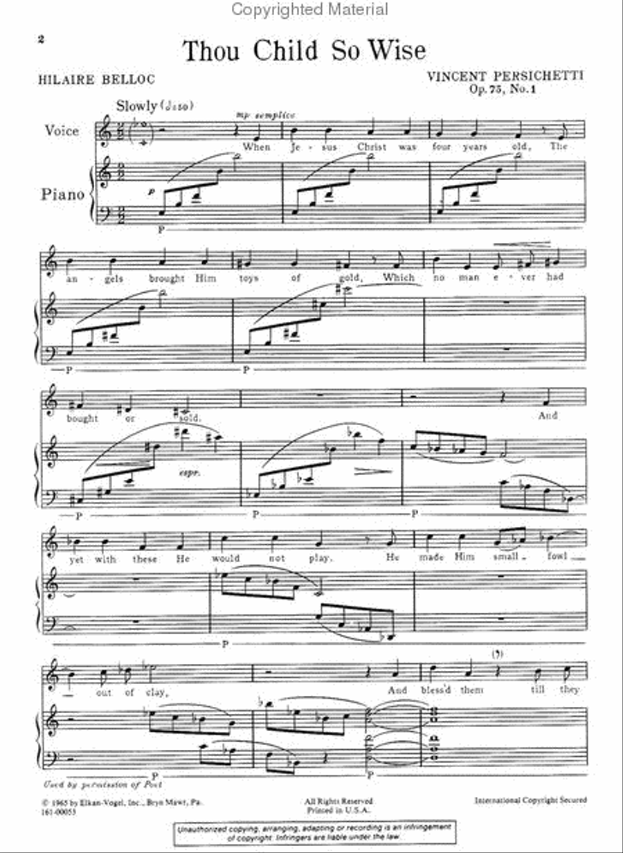 Thou Child So Wise Thou Child So Wise Chamber Music scores gallery preview page 2